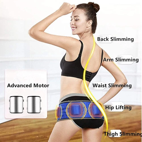 X5 Super Slim vibrációs karcsúsító öv - kék