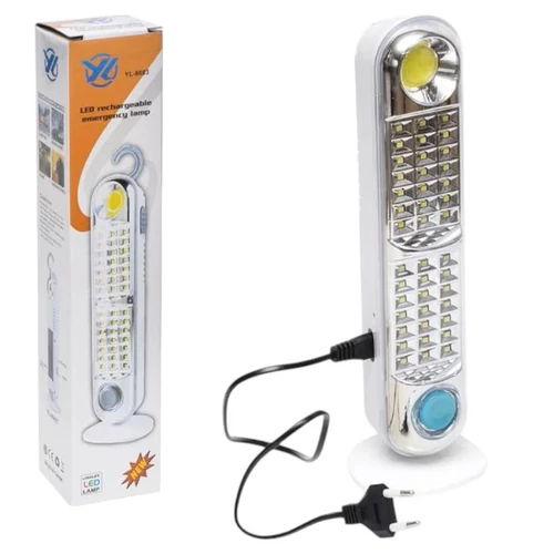 Napelemes hordozható LED munkalámpa 300 lumen 60 LED - fehér (YL-8683T)