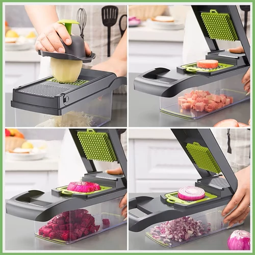 Vegie-slicer Többfunkciós szeletelő, aprító készlet - 14 db-os