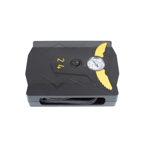 SLJ-106 autós kompresszor 12V 120W 150PSI nyomásmérővel - fekete