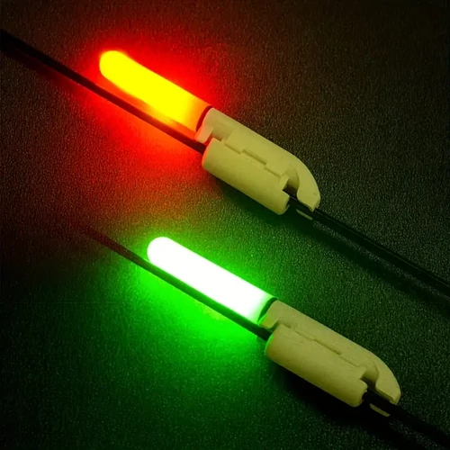 Rod Tip Light LED spicc jelzőled 2 db elemekkel - neonzöld (8026)