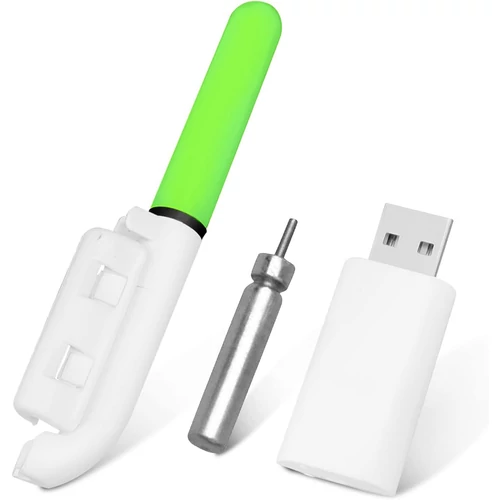 Rod Tip Light LED spicc jelzőled 2 db elemekkel - neonzöld (8026)