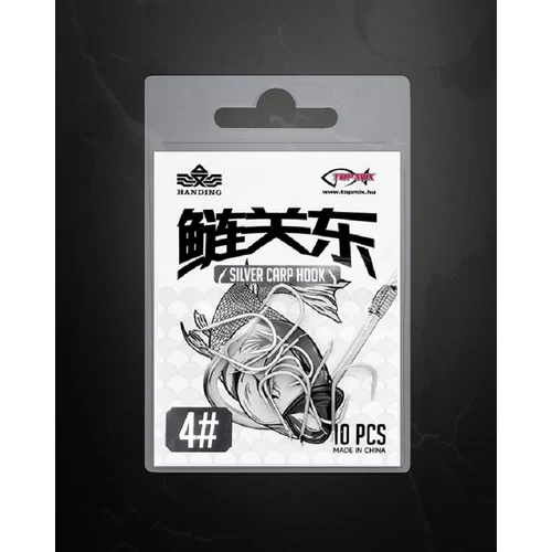 HANDING busázó horog #4 - ezüst (HD2086)