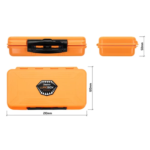 Delphin LureBOX QUICK műcsali tároló doboz EVA hab béléssel 210x120x50mm - narancssárga
