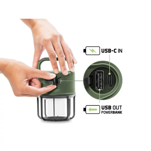 Delphin Multix kempinglámpa 3W 450lm 4400mAh - zöld