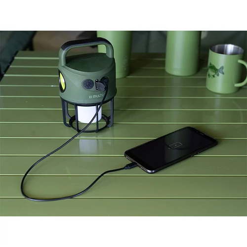 Delphin Multix kempinglámpa 3W 450lm 4400mAh - zöld