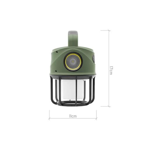 Delphin Multix kempinglámpa 3W 450lm 4400mAh - zöld