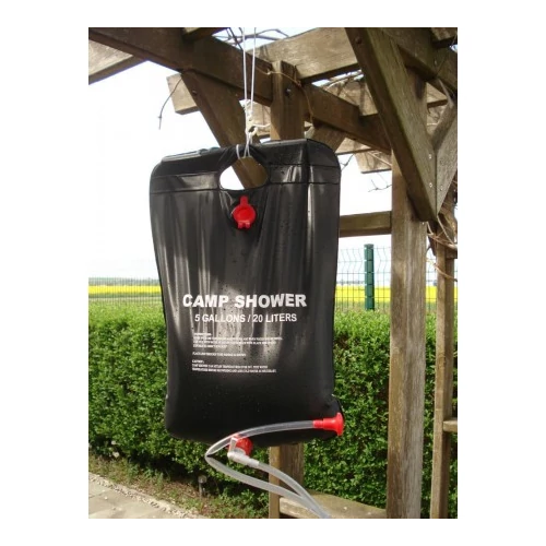 Solar kemping zuhany 20L PVC - fekete (AD6937)