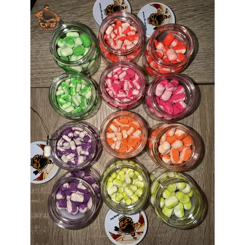 CFB 2in1 Fluo oldódó Wafters horogcsali 20 g - Ananász Vajsav - Fehér sárga