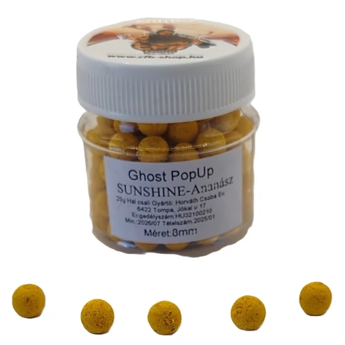 CFB GHOST POPUP horogcsali 20g - Sárga Ananász - Választható méretben