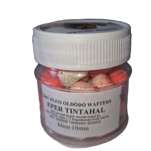 CFB 2in1 Fluo oldódó Wafters 20 g - Eper Tintahal - Fehér Piros - Választható Méret