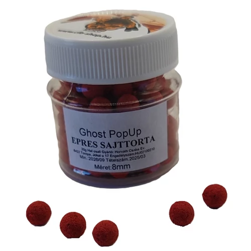 CFB GHOST POPUP horogcsali 20g - Választható méret - Epres SajtTorta - Piros