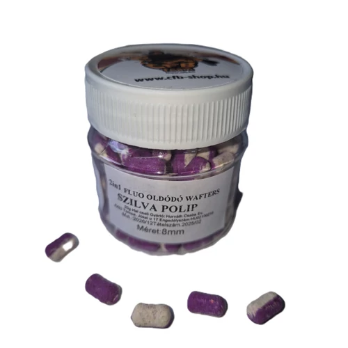 CFB 2in1 Fluo oldódó Wafters 20 g - Szilva-Polip - Fehér lila - Választható méretben