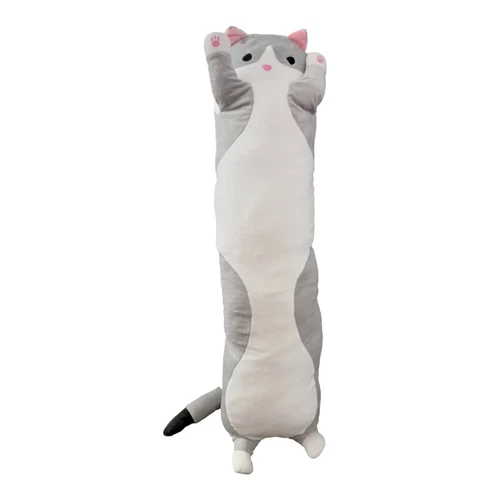 Cicás plüss párna - Szürke - 90 cm