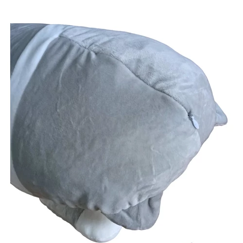 Cicás plüss párna - Szürke - 90 cm