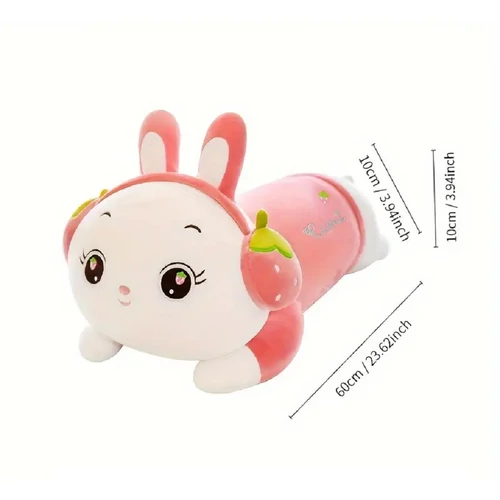 Nyuszi plüss párna - Világoskék - 70 cm