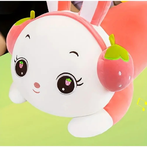 Nyuszi plüss párna - Világoskék - 70 cm