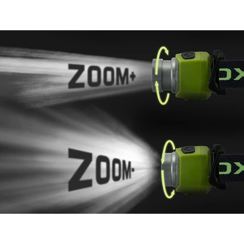 Delphin OXUS Zoom fejlámpa 5W/300lm/1200mAh