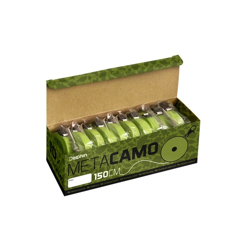 Delphin MeTa Camo mérőszalag 150 cm - zöld