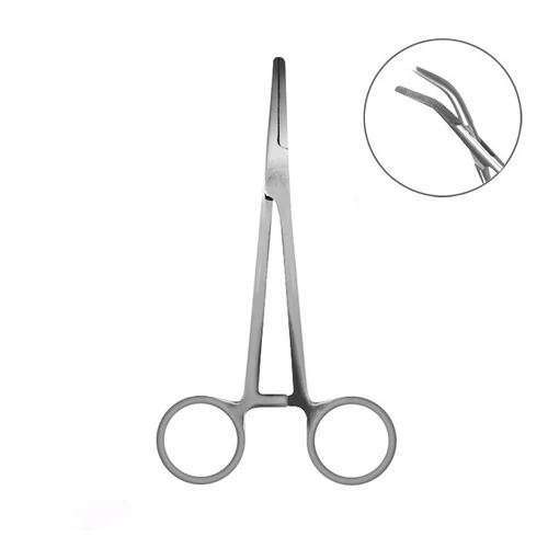 Delphin hajlított csipesz horgászkellék 15cm