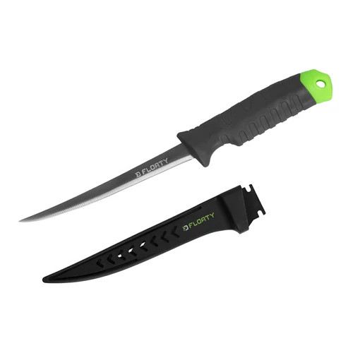 Delphin FLOATY filézőkés 15cm rozsdamentes acél pengével - fekete/zöld