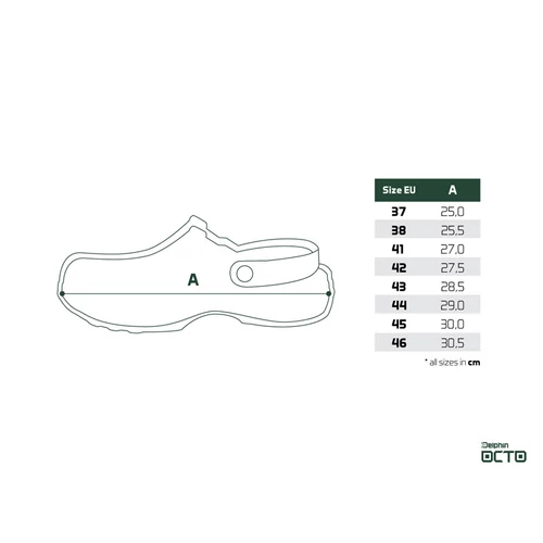 Papucs Delphin OCTO / zöld 40 (101002559)