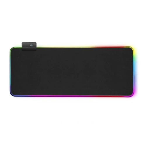 Egérpad RGB LED világítással, USB-vel - fekete (MS-249)