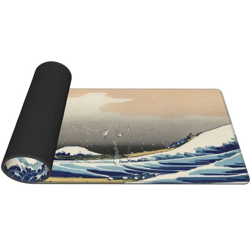 Nagy egérpad irodai asztalhoz 80x30 cm - hullám mintával (06318)