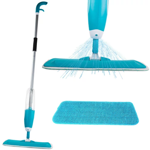 Spray Mop mikroszálas felmosó tartályos adagolóval - türkiz