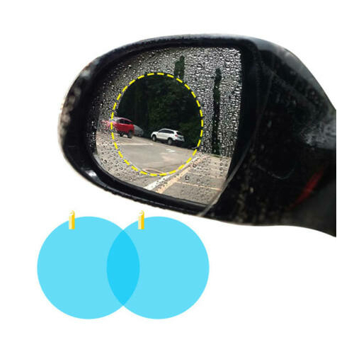 Esőálló autó visszapillantó tükör matrica. Nano bevonattal köd ellen.