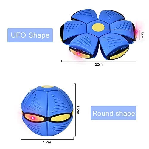 Mágikus UFO frizbi labda LED világítással - vegyes színekben