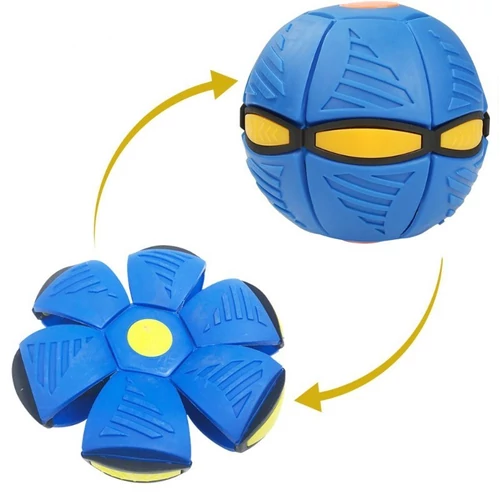 Mágikus UFO frizbi labda LED világítással - vegyes színekben