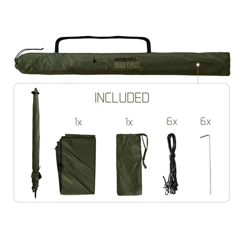 Delphin BigONE CARP Ernyő oldalfalakkal 250cm