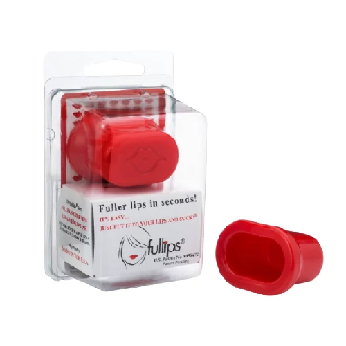 FullerLips ajaknagyobbító, szájszívó kupak - piros