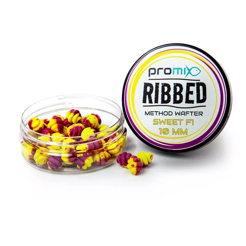 Promix Ribbed Method Wafter Sweet F1 horgászcsali 10mm - sárga/lila (PMRMWSF110)