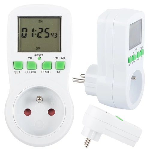LCD időzítő kapcsoló 16A 3680W (11341)