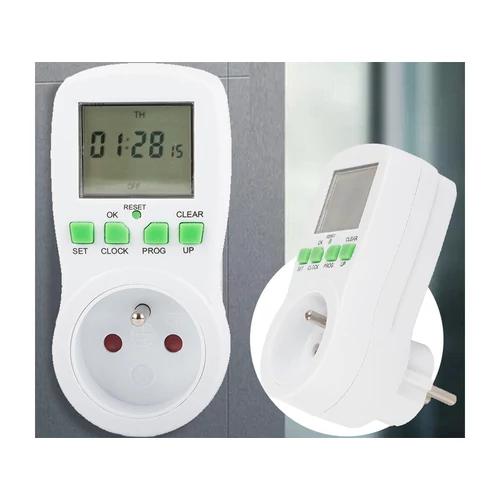LCD időzítő kapcsoló 16A 3680W (11341)
