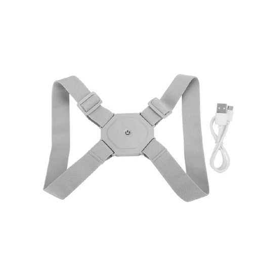 MS-933 intelligens tartásjavító hátpánt USB töltéssel - szürke