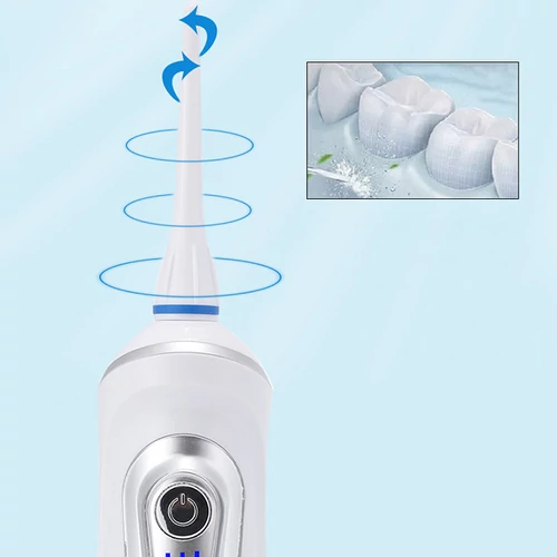 Elektromos szájöblítő 3 fogtisztítási móddal - zöld