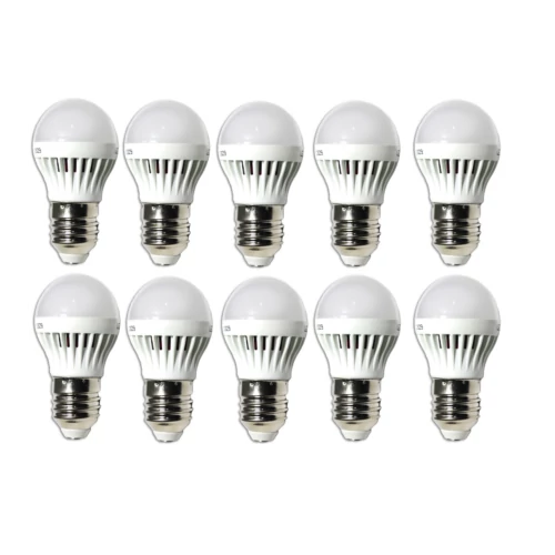 10 db 5W-os LED gömb izzó E27/E14 foglalattal