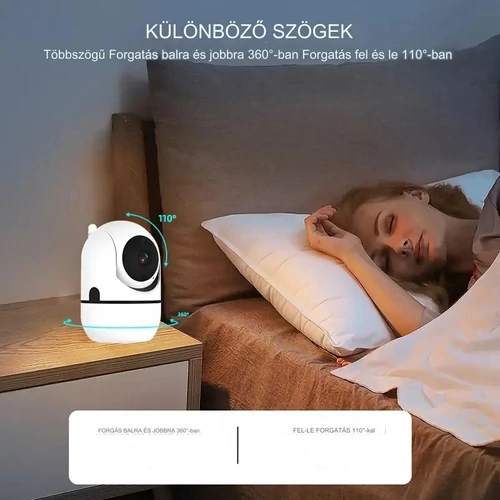 Cloud-kamera 1080P WiFi biztonsági kamera felhőmentés funkcióval mozgásérzékeléssel - választható színben