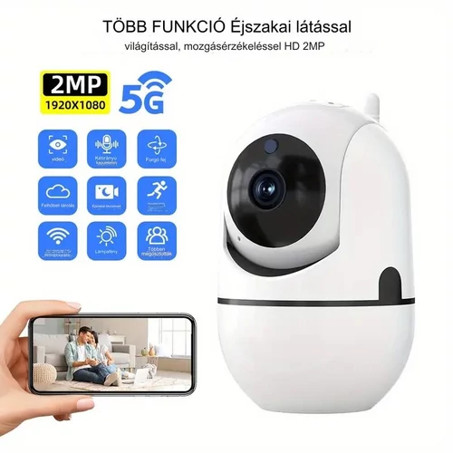 Cloud-kamera 1080P WiFi biztonsági kamera felhőmentés funkcióval mozgásérzékeléssel - választható színben