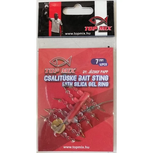TOP MIX Csalitüske szilikon hajszál előkén, 7mm (TM770)