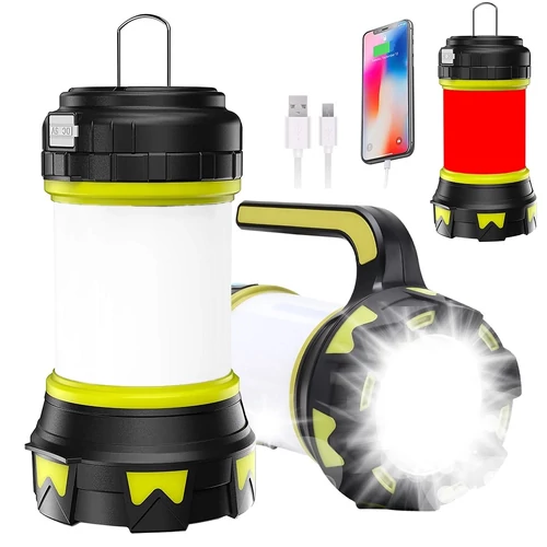 HC-260 Újratölthető LED kemping zseblámpa powerbankkal