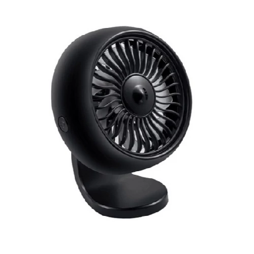 Autós mini ventilátor USB csatlakozással 3 fokozatú - Ezüst