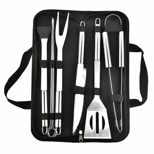 9 részes grill eszköz szett, hordozható táskában (MS-548)