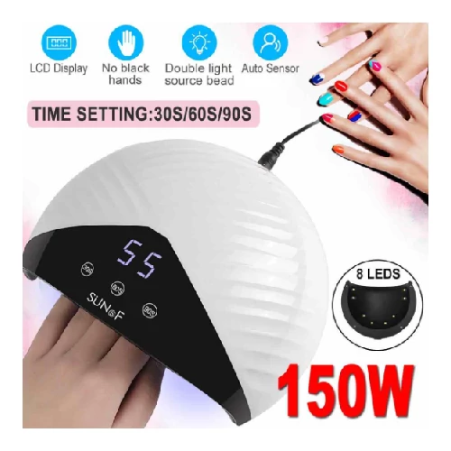 Sun5F 3az1ben LED/UV műkörmös lámpa 150W - fehér