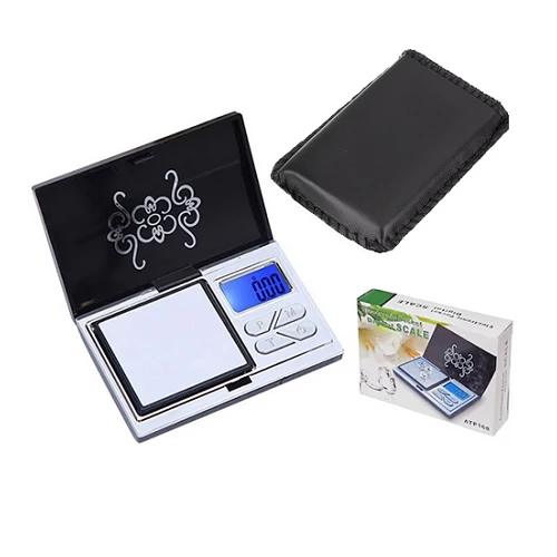 Mini digitális ékszermérleg 200g/0.01g - fekete (MS-575)