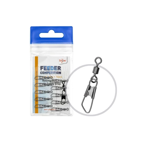 FC Feeder forgókapocs, #10, 10 db (CZ0756)