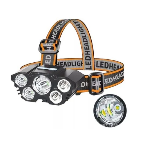 LT21 fejlámpa 5 LED-del - fekete (LT21)